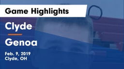 Clyde  vs Genoa  Game Highlights - Feb. 9, 2019