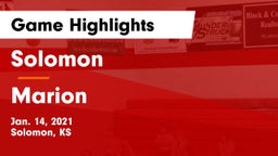 Solomon  vs Marion  Game Highlights - Jan. 14, 2021