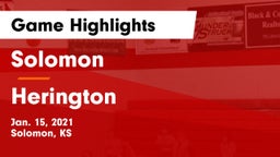 Solomon  vs Herington  Game Highlights - Jan. 15, 2021