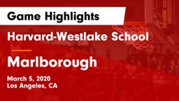 Harvard-Westlake School vs Marlborough Game Highlights - March 5, 2020