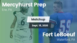Matchup: Mercyhurst Prep vs. Fort LeBoeuf  2020
