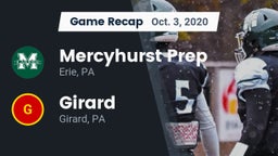 Recap: Mercyhurst Prep  vs. Girard  2020