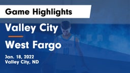 Valley City  vs West Fargo  Game Highlights - Jan. 18, 2022