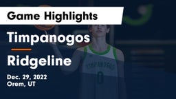 Timpanogos  vs Ridgeline  Game Highlights - Dec. 29, 2022