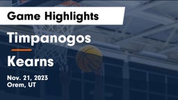 Timpanogos  vs Kearns  Game Highlights - Nov. 21, 2023