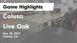 Colusa  vs Live Oak  Game Highlights - Jan. 25, 2019