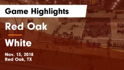 Red Oak  vs White  Game Highlights - Nov. 13, 2018