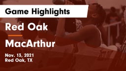 Red Oak  vs MacArthur  Game Highlights - Nov. 13, 2021