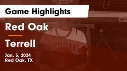 Red Oak  vs Terrell  Game Highlights - Jan. 5, 2024