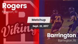 Matchup: Rogers  vs. Barrington  2017