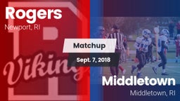 Matchup: Rogers  vs. Middletown  2018