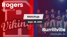 Matchup: Rogers  vs. Burrillville  2018