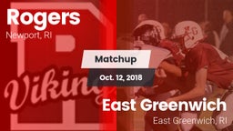 Matchup: Rogers  vs. East Greenwich  2018