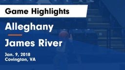 Alleghany  vs James River  Game Highlights - Jan. 9, 2018