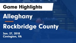 Alleghany  vs Rockbridge County  Game Highlights - Jan. 27, 2018