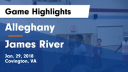 Alleghany  vs James River  Game Highlights - Jan. 29, 2018