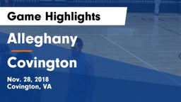 Alleghany  vs Covington  Game Highlights - Nov. 28, 2018