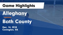 Alleghany  vs Bath County  Game Highlights - Dec. 14, 2018