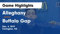 Alleghany  vs Buffalo Gap  Game Highlights - Dec. 4, 2019