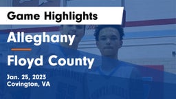 Alleghany  vs Floyd County  Game Highlights - Jan. 25, 2023