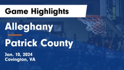 Alleghany  vs Patrick County  Game Highlights - Jan. 10, 2024