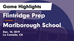 Flintridge Prep  vs Marlborough School Game Highlights - Dec. 10, 2019