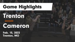 Trenton  vs Cameron  Game Highlights - Feb. 15, 2022