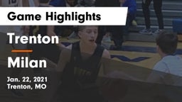 Trenton  vs Milan  Game Highlights - Jan. 22, 2021