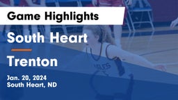 South Heart  vs Trenton  Game Highlights - Jan. 20, 2024