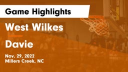 West Wilkes  vs Davie  Game Highlights - Nov. 29, 2022