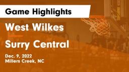 West Wilkes  vs Surry Central  Game Highlights - Dec. 9, 2022