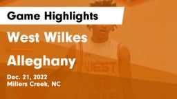 West Wilkes  vs Alleghany  Game Highlights - Dec. 21, 2022