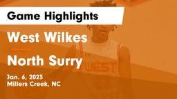 West Wilkes  vs North Surry  Game Highlights - Jan. 6, 2023