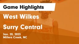 West Wilkes  vs Surry Central  Game Highlights - Jan. 20, 2023