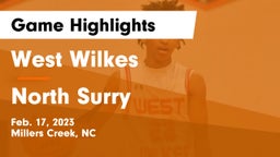West Wilkes  vs North Surry  Game Highlights - Feb. 17, 2023