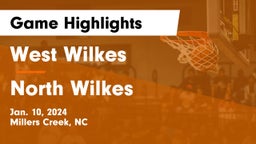 West Wilkes  vs North Wilkes  Game Highlights - Jan. 10, 2024