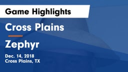 Cross Plains  vs Zephyr  Game Highlights - Dec. 14, 2018