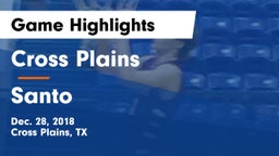Cross Plains  vs Santo  Game Highlights - Dec. 28, 2018