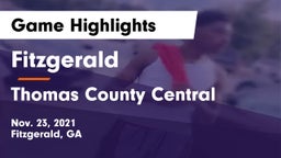 Fitzgerald  vs Thomas County Central  Game Highlights - Nov. 23, 2021