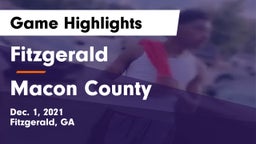 Fitzgerald  vs Macon County  Game Highlights - Dec. 1, 2021