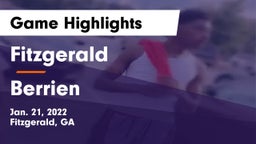 Fitzgerald  vs Berrien  Game Highlights - Jan. 21, 2022