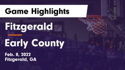 Fitzgerald  vs Early County  Game Highlights - Feb. 8, 2022