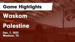 Waskom  vs Palestine  Game Highlights - Dec. 7, 2023