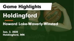 Holdingford  vs Howard Lake-Waverly-Winsted  Game Highlights - Jan. 2, 2020