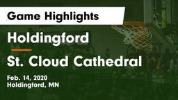 Holdingford  vs St. Cloud Cathedral  Game Highlights - Feb. 14, 2020