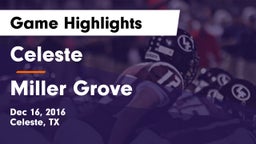 Celeste  vs Miller Grove Game Highlights - Dec 16, 2016