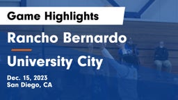 Rancho Bernardo  vs University City  Game Highlights - Dec. 15, 2023