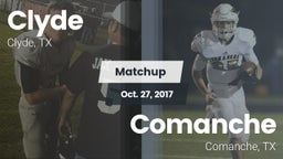 Matchup: Clyde  vs. Comanche  2017