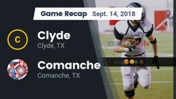 Recap: Clyde  vs. Comanche  2018