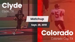 Matchup: Clyde  vs. Colorado  2018